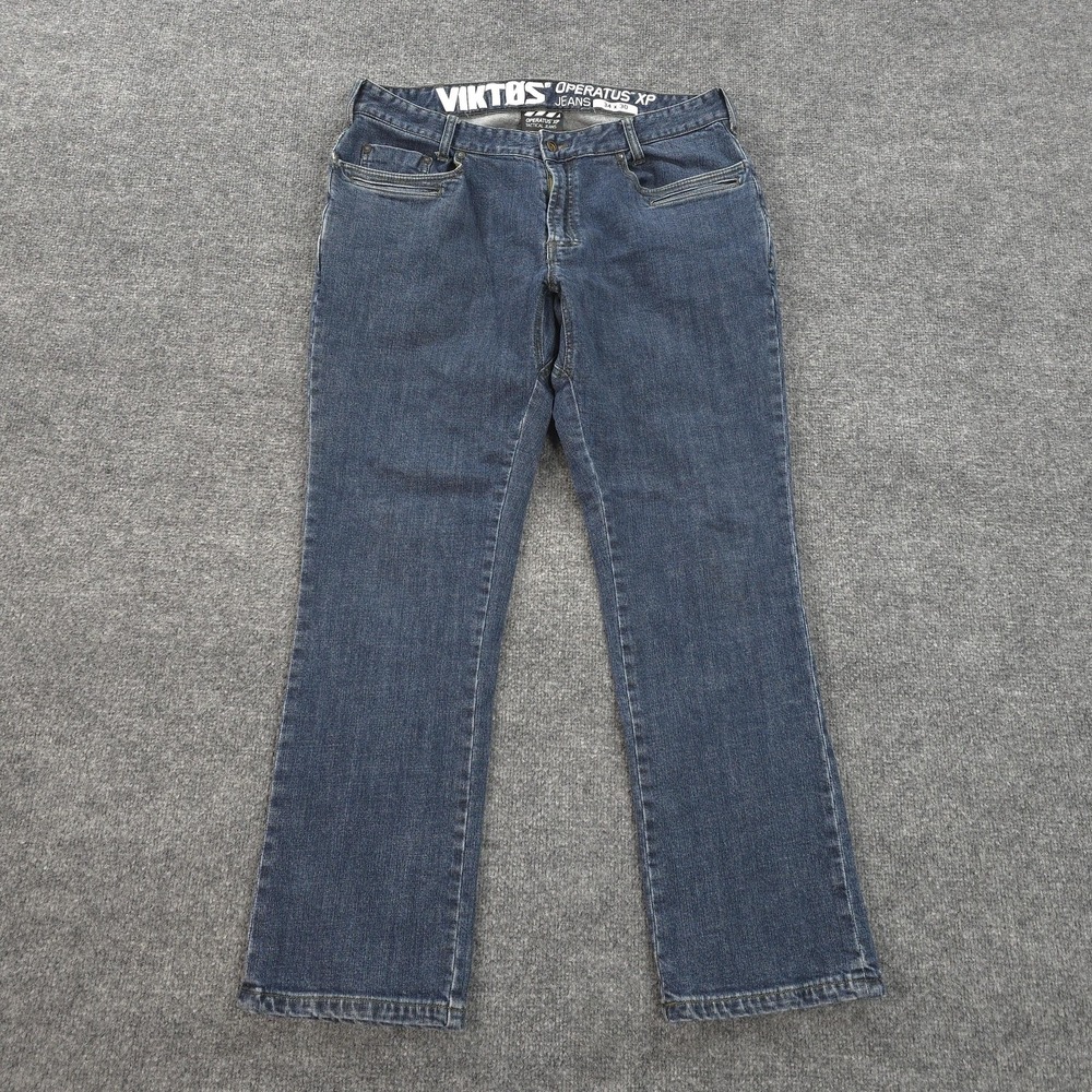 Viktos Operatus XP Jeans Mens 34x30 Blue Denim Straight Tactical Utility Stretch